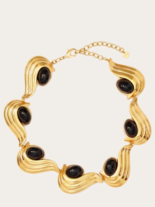 Necklace with gems