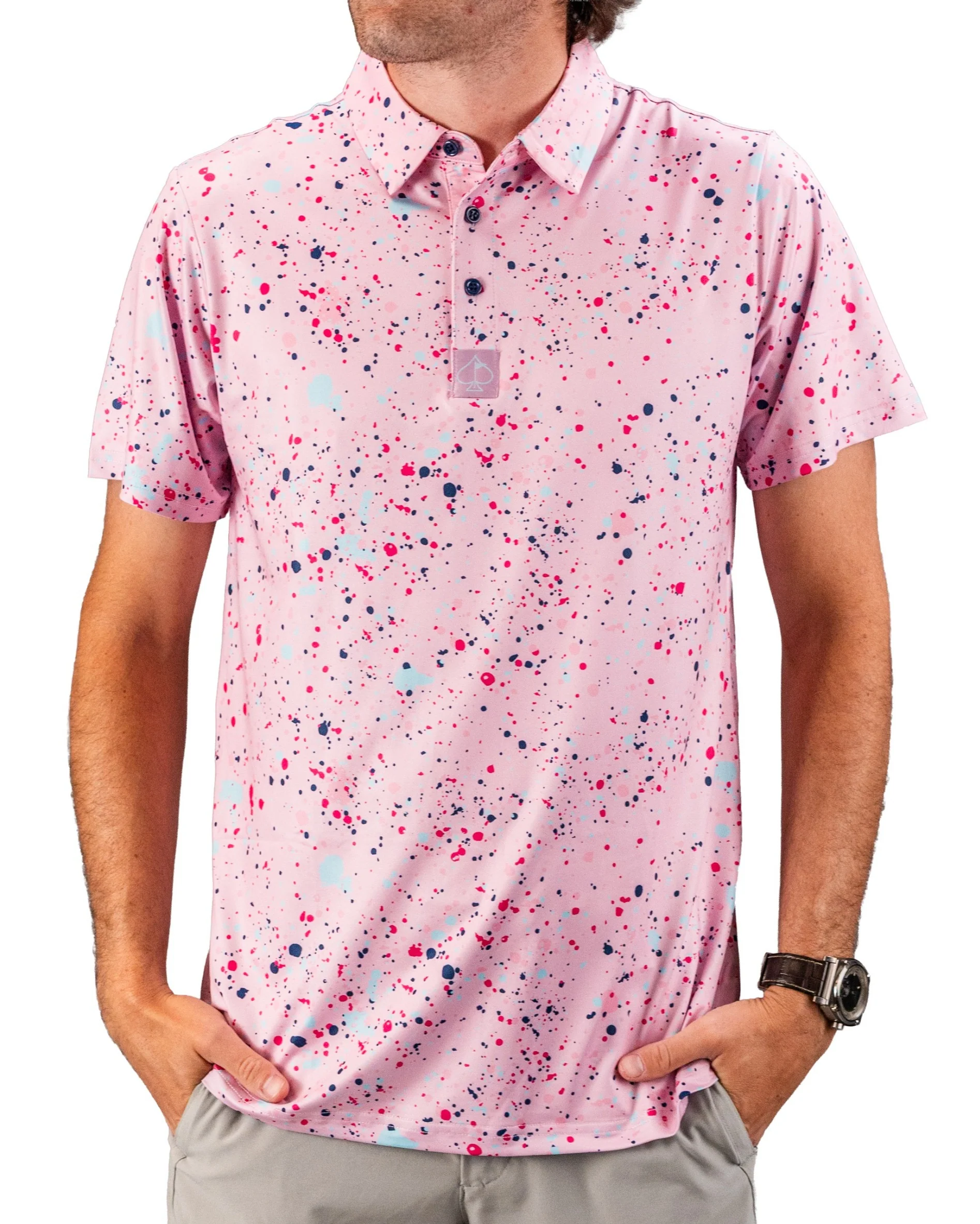 Pins and Aces Golf Pink Splatter