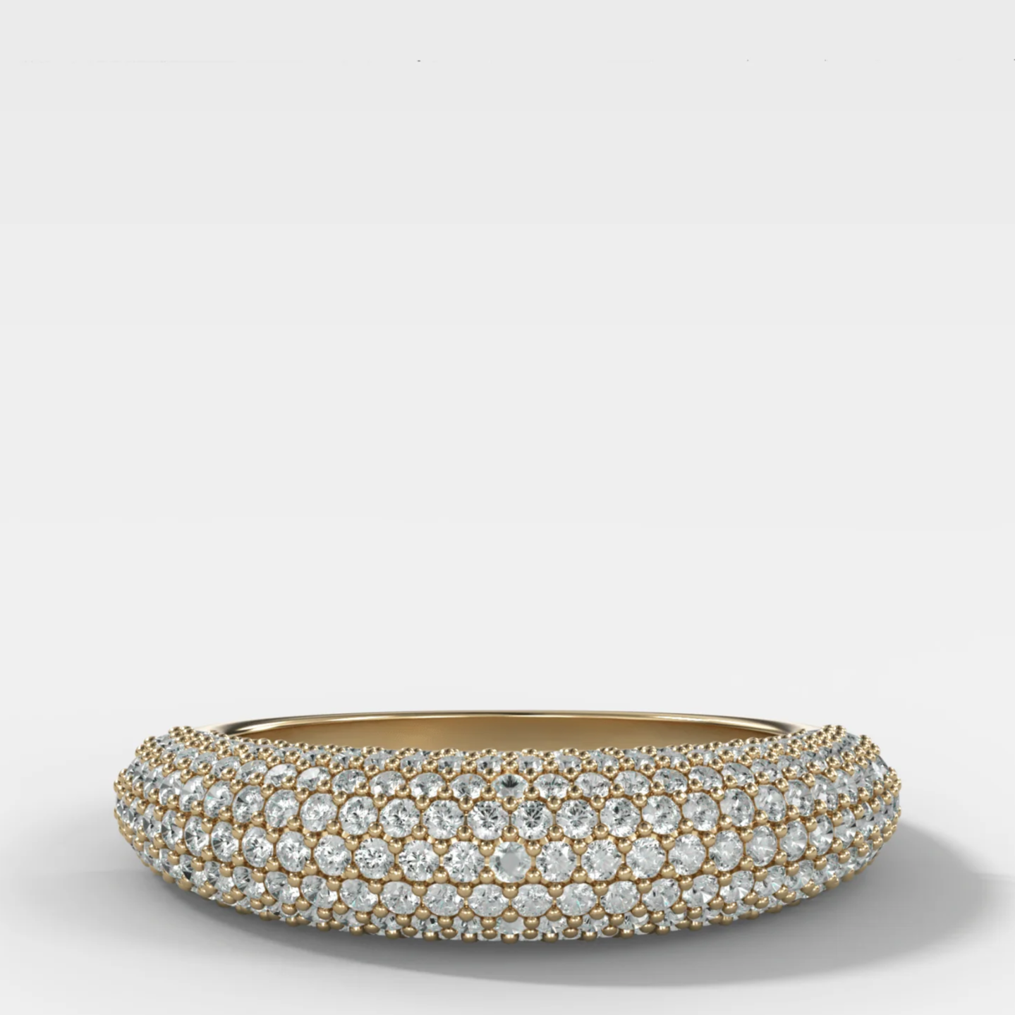 Micropavé Domed Band