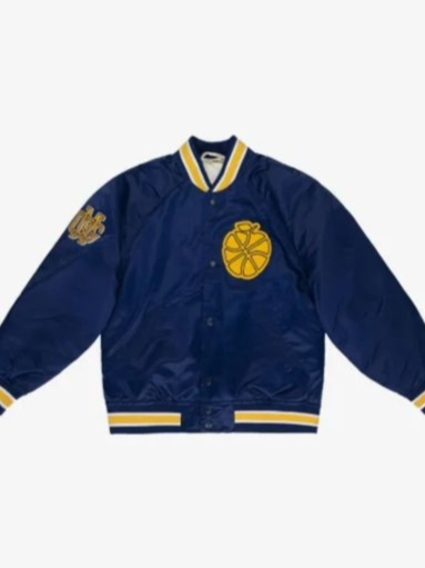 satin team track jacket