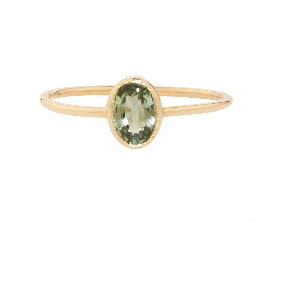 Caravaggio Ring, Green Sapphire