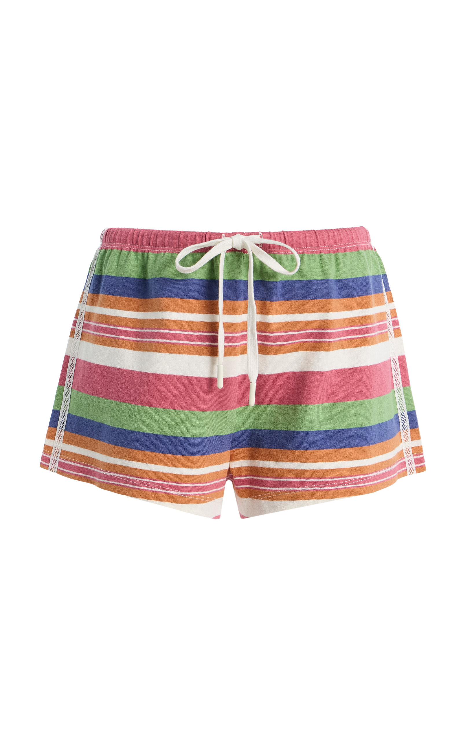 Exclusive Polly Striped Cotton Shorts