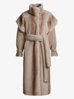 Harper Suede-Panel Coat