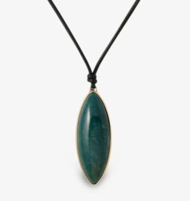 agate dagger-pendant necklace