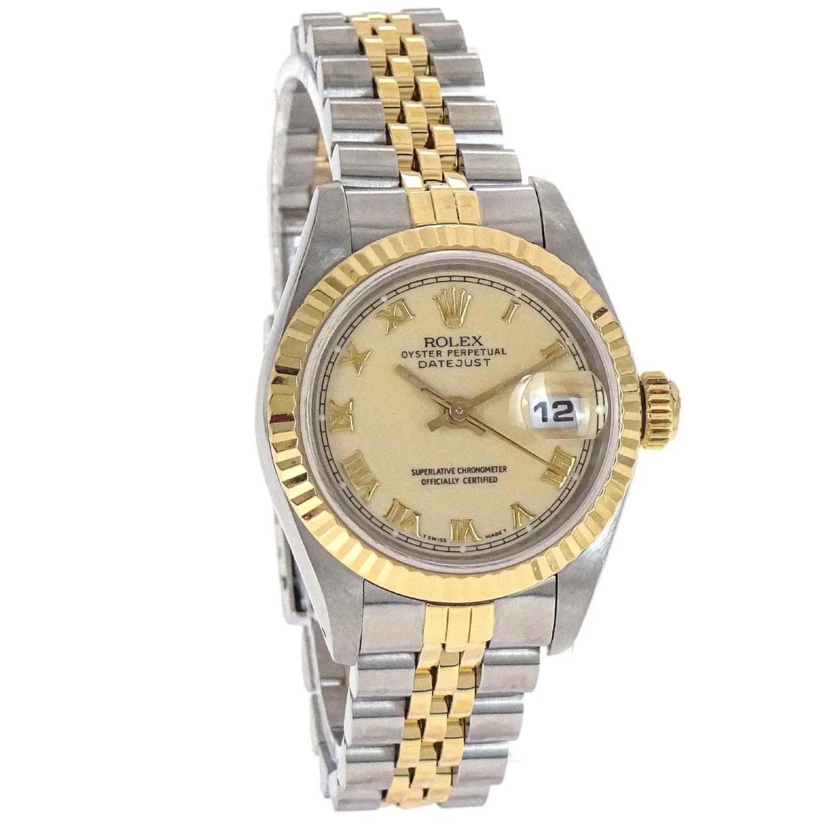 Rolex Oyster Perpetual Datejust Automatic Stainless Steel And Yellow Gold Watch