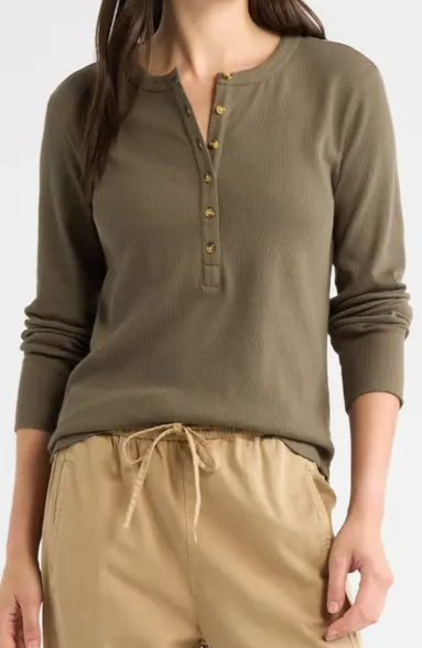Caslon® Rib Henley