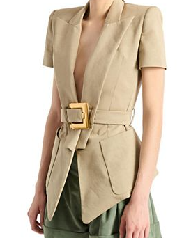 Belted Gabardine Anthem Jacket