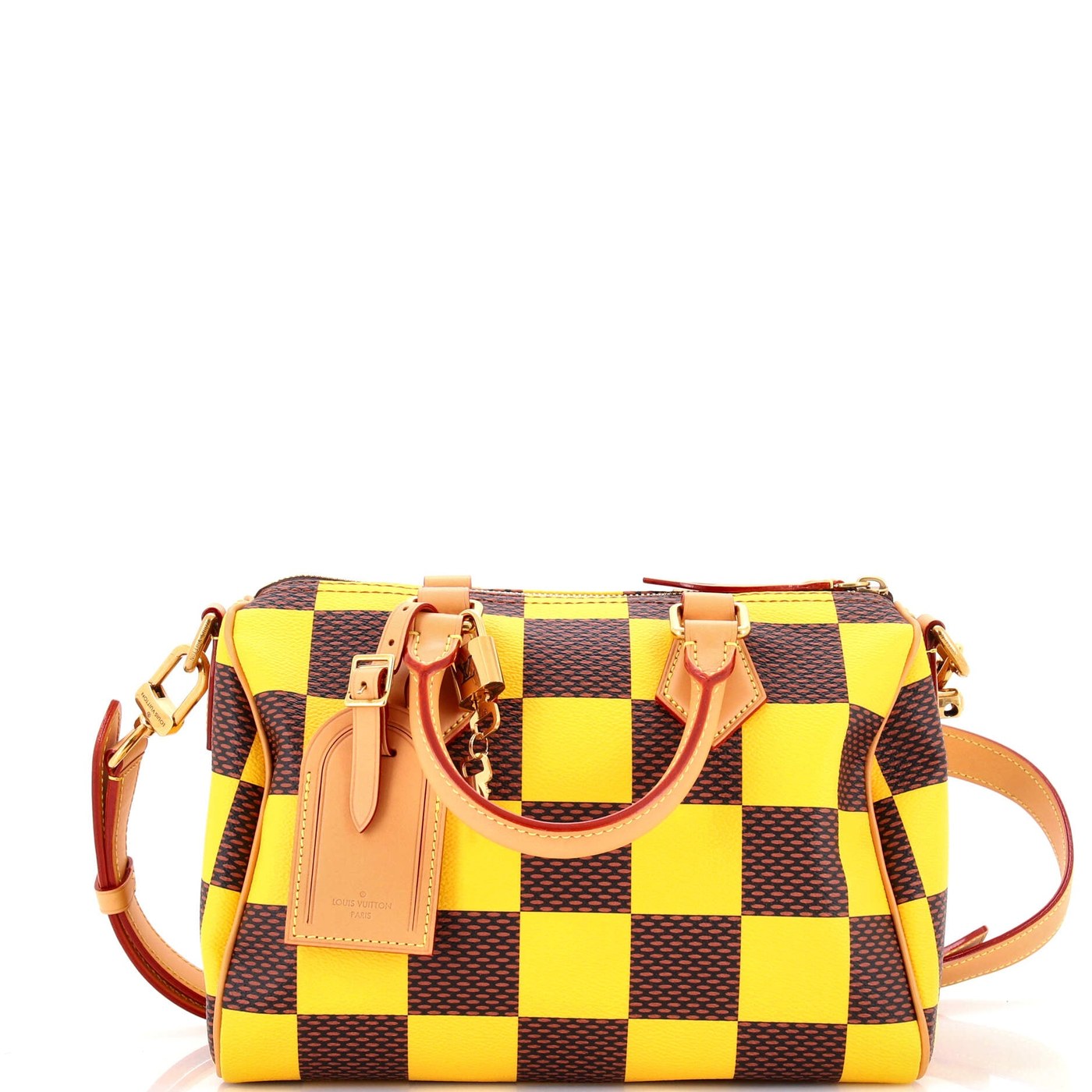 Louis Vuitton Speedy Bandouliere Bag Damier Pop 25
