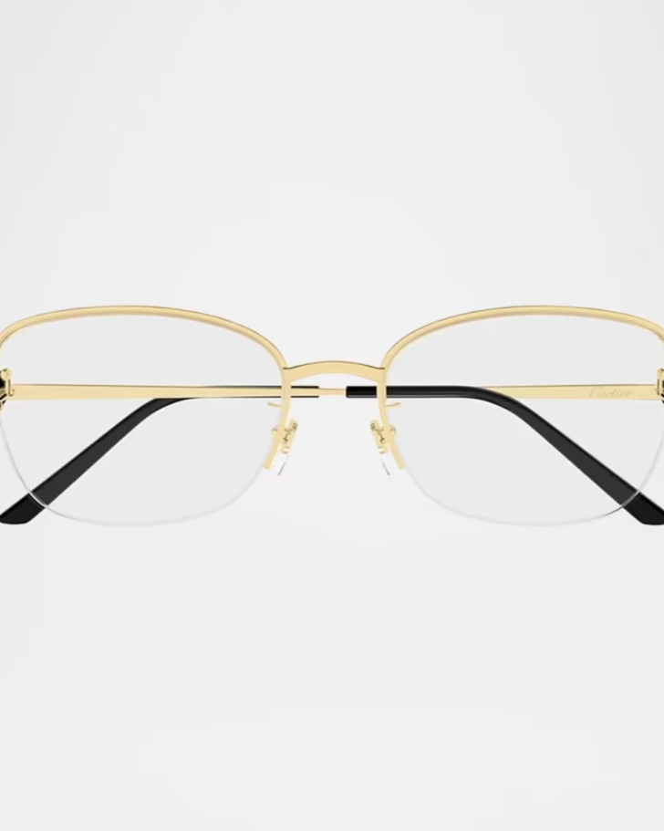 Panthère de Cartier 55MM 24K-Gold-Plated Optical Eyeglasses