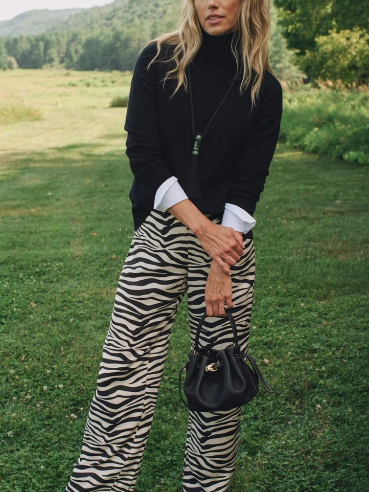 Carter Pants in Zebra Stripes