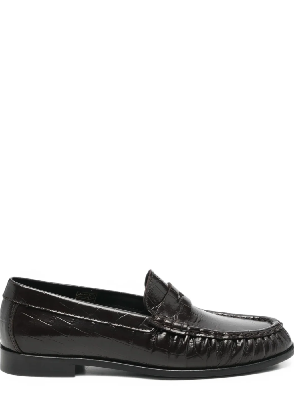 Poeve Croc-effect Leather Loafers