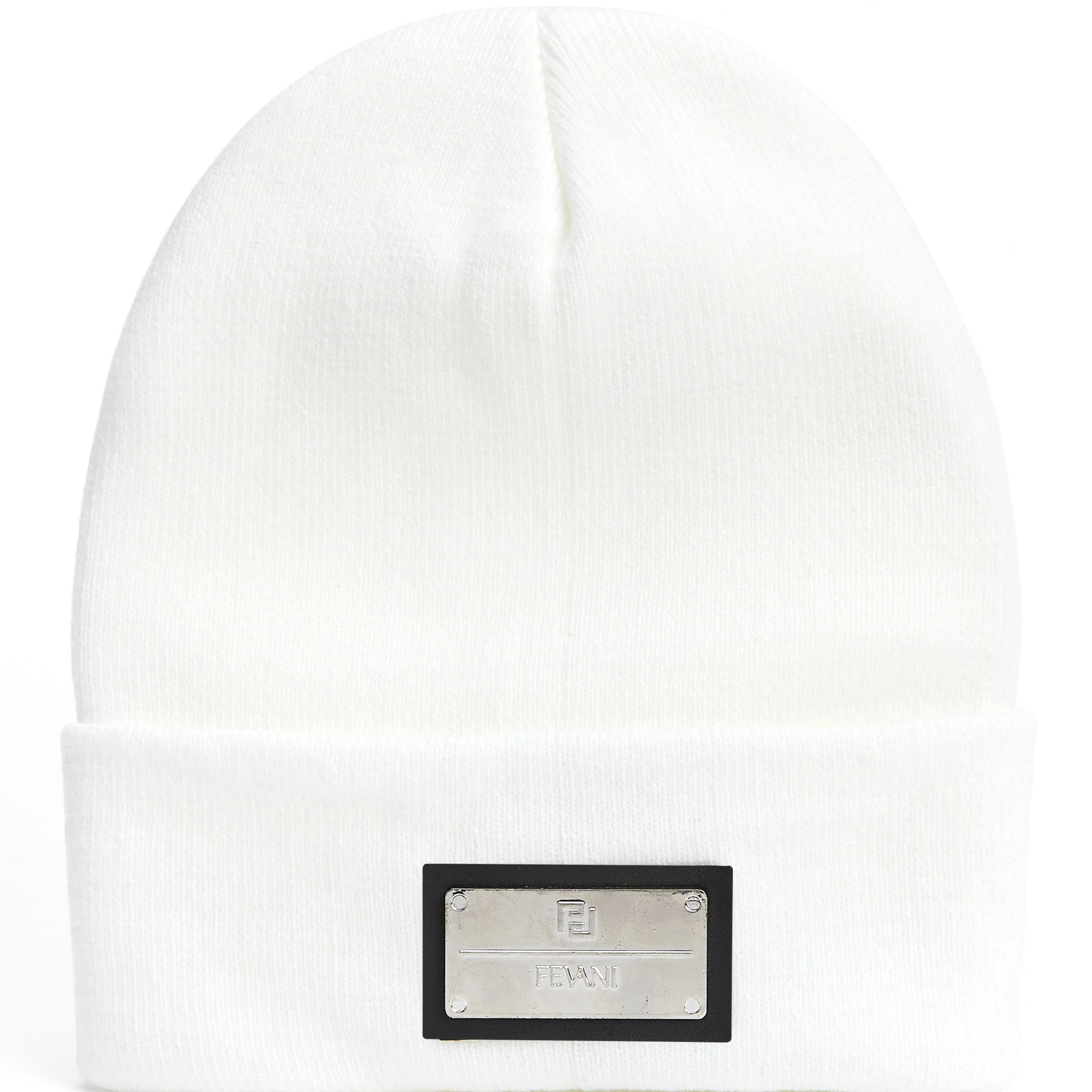 Fevani Wool Beanie With Metal Badge