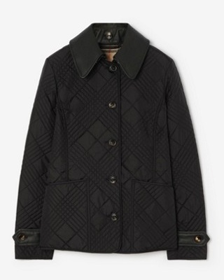 BURBERRY MICRO CHECK STITCH NYLON JACKET