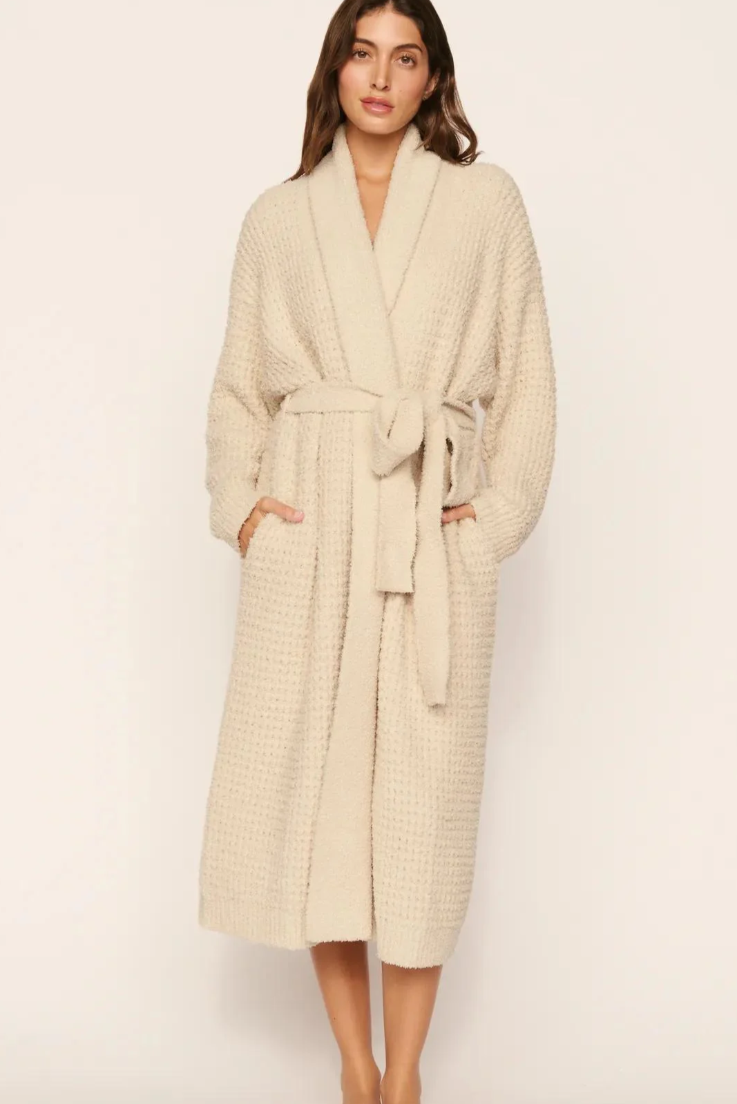 Recycled Boucle Waffle Robe