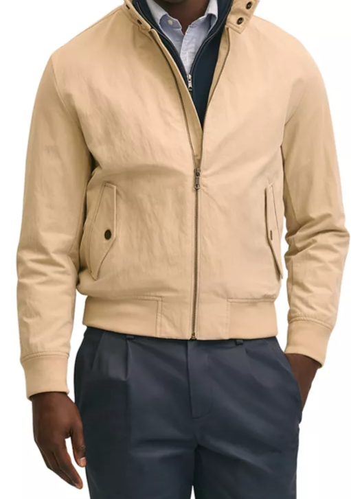 Bomber Jacket in Cotton Blend