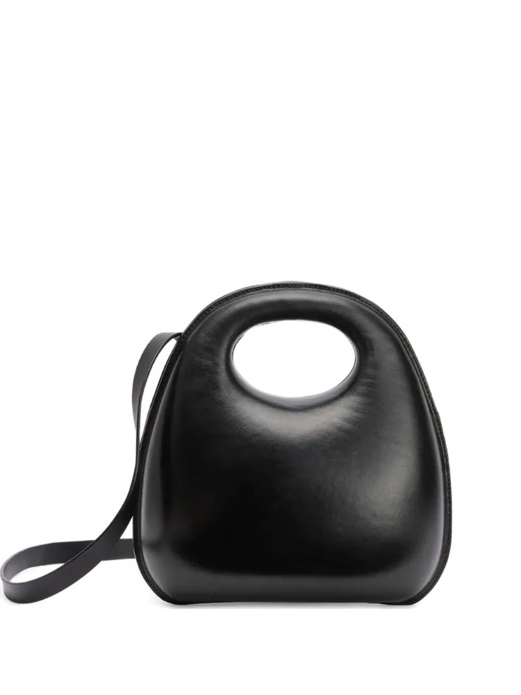 Egg bag in molded leather