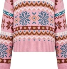 Moschino Snowflake Fairisle Wool Sweater