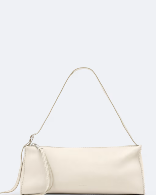 Siloh Pinked-Edge Leather Shoulder Bag