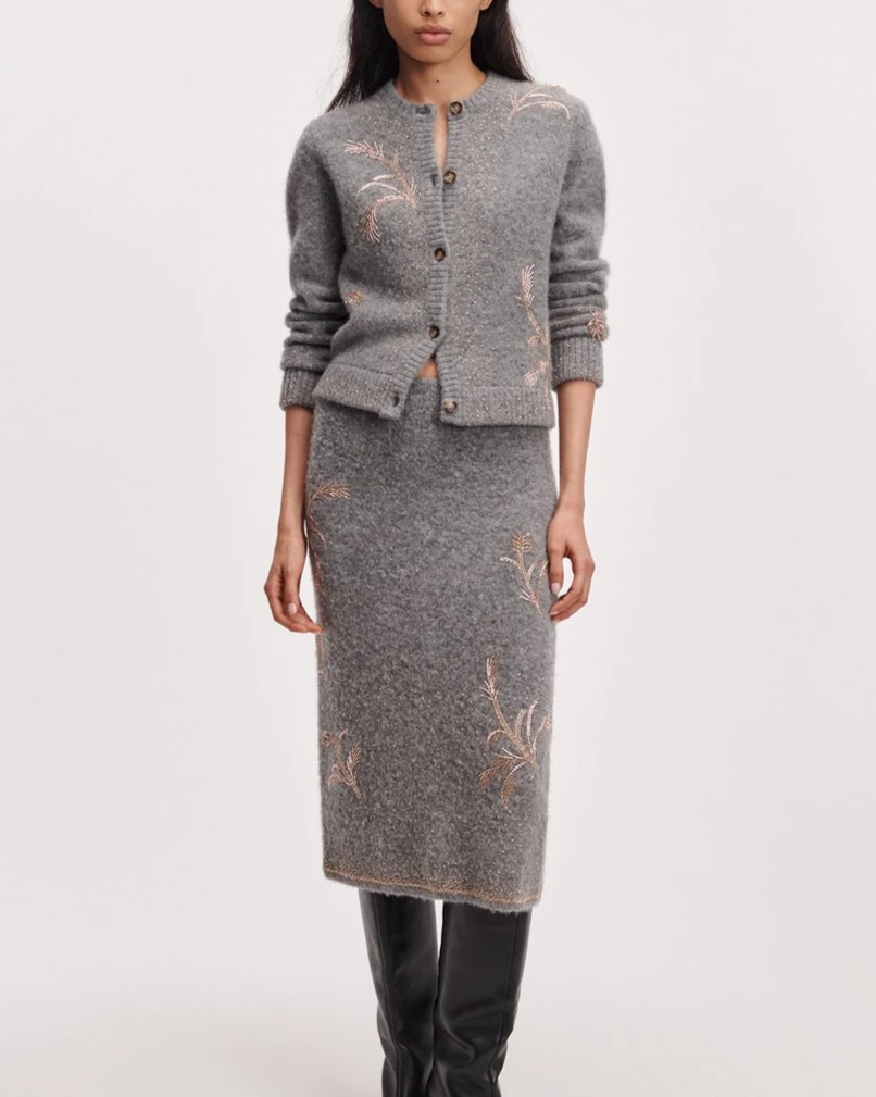 Iris Beaded Skirt