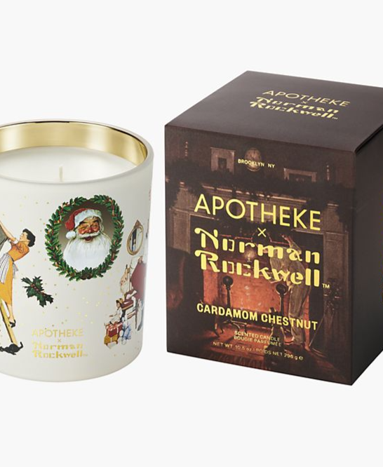 Cardamom Chestnut Norman Rockwell Scented Candle, 10.5 oz.
