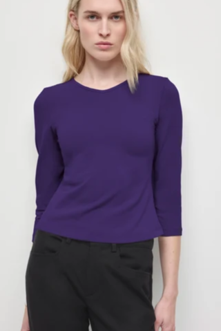 Women's Layn 3/4 Sleeve in Deep Purple