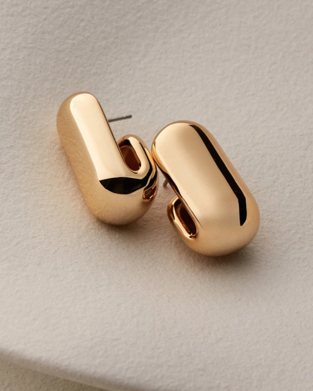 Leon Earrings - Gold