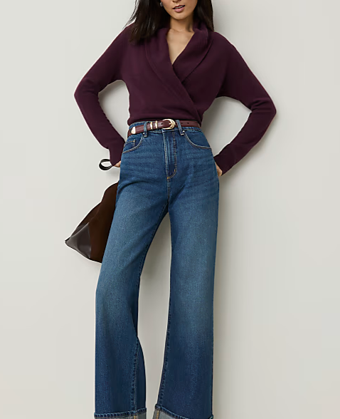 The Cuffed Wide-Leg Jean