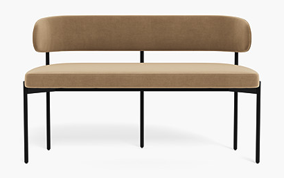 Hollis · Upholstered Metal Framed Bench
