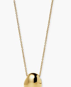 Pebble Mini Gold-Plated Pendant Necklace