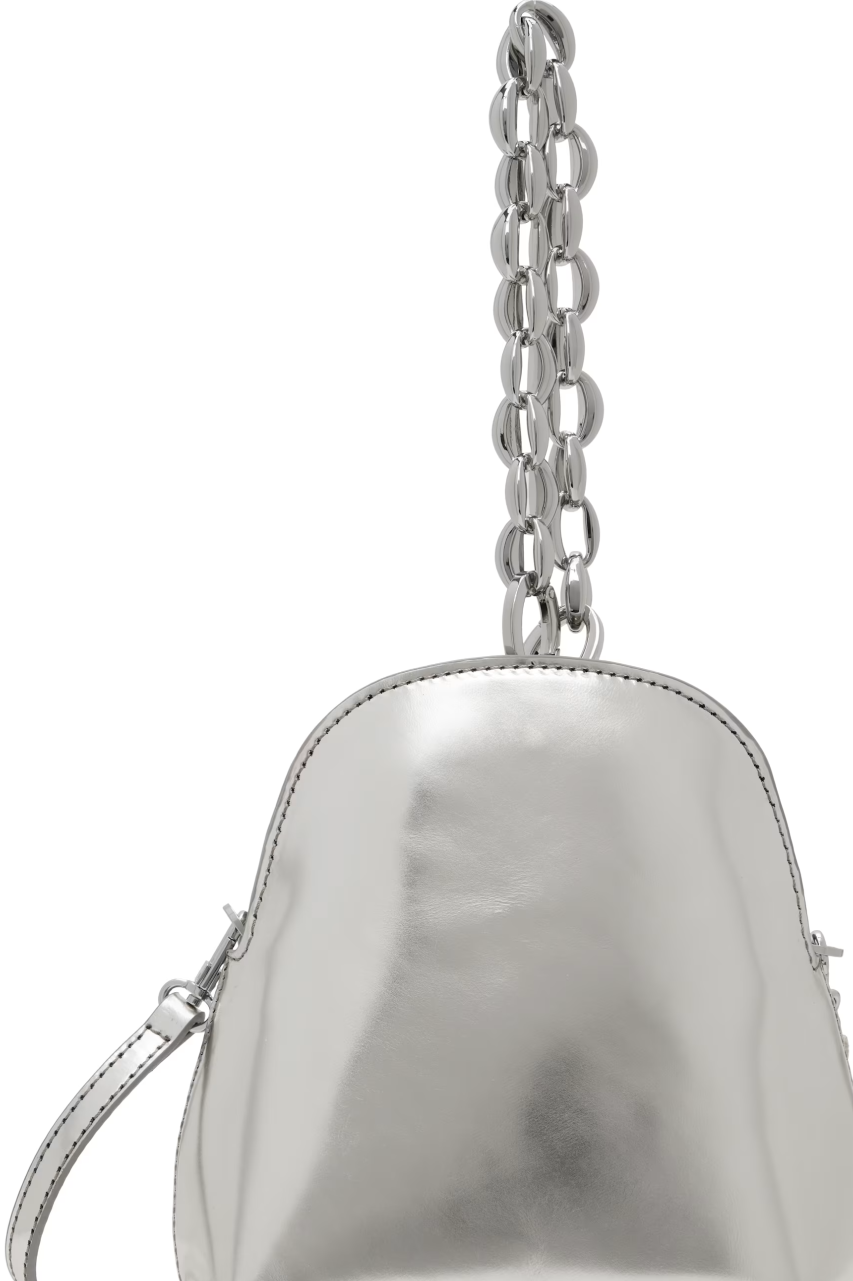Silver Koko Champagne Metallic Leather Bag