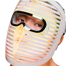 Face Mask Pro, 8-Wavelength Red Light Therapy for Face, 800 Diodes | LED Light Therapy Face Mask with Red, Deep Red, Near-Infrared, Blue, Green & Amber Light for Wrinkles & Uneven Tone