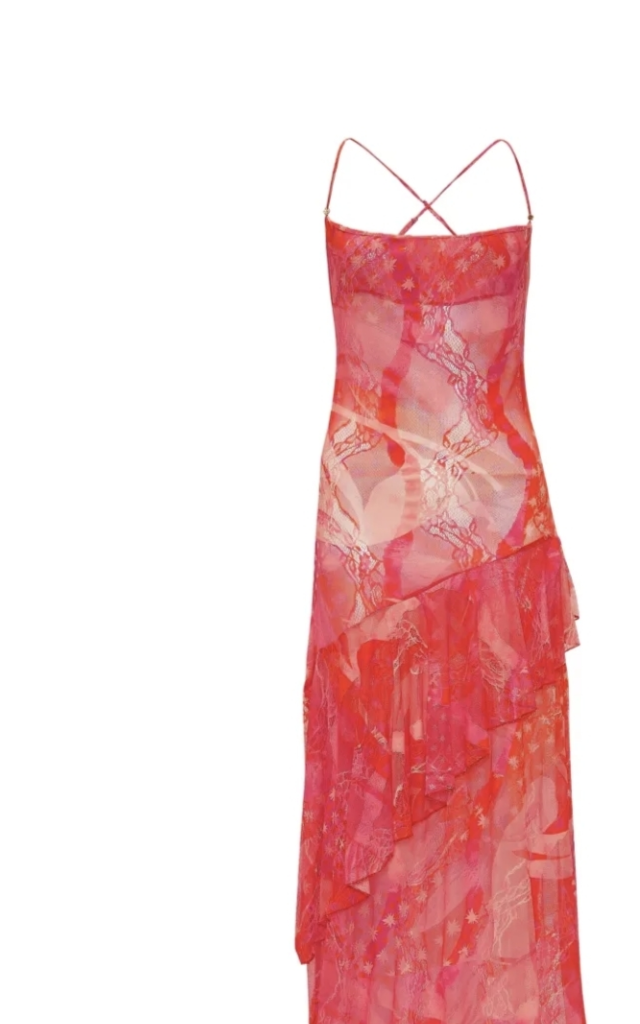 Toronja layered lace maxi dress