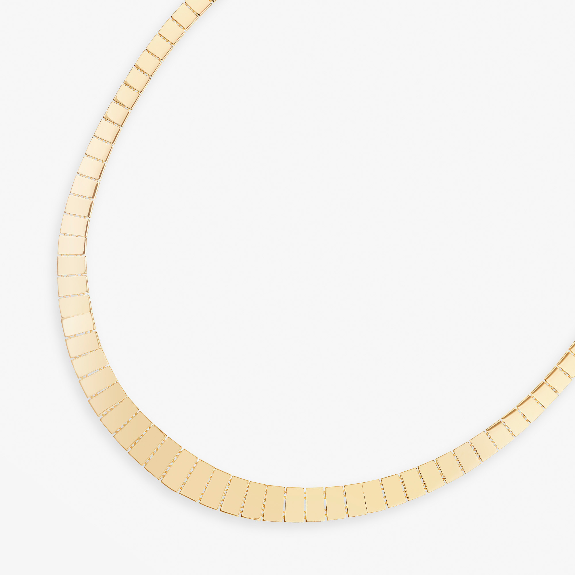 LANA 14k Gold Flash Tile Necklace