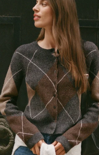 Medina Argyle Cardigan