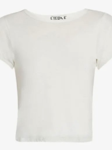 Crew-Neck Cropped T-Shirt
