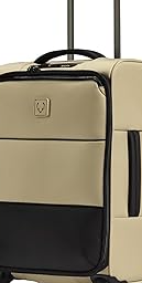 Soft Stripe Carry-On Luggage, Sand Yellow
