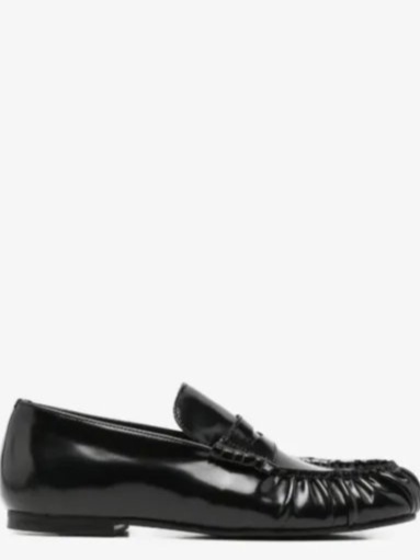 Aven ruched penny loafers