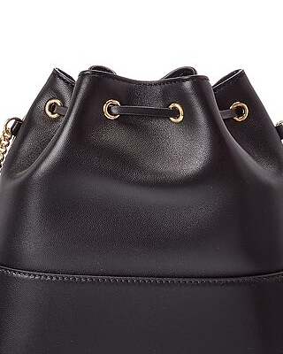Valentino VLogo Leather Bucket Bag