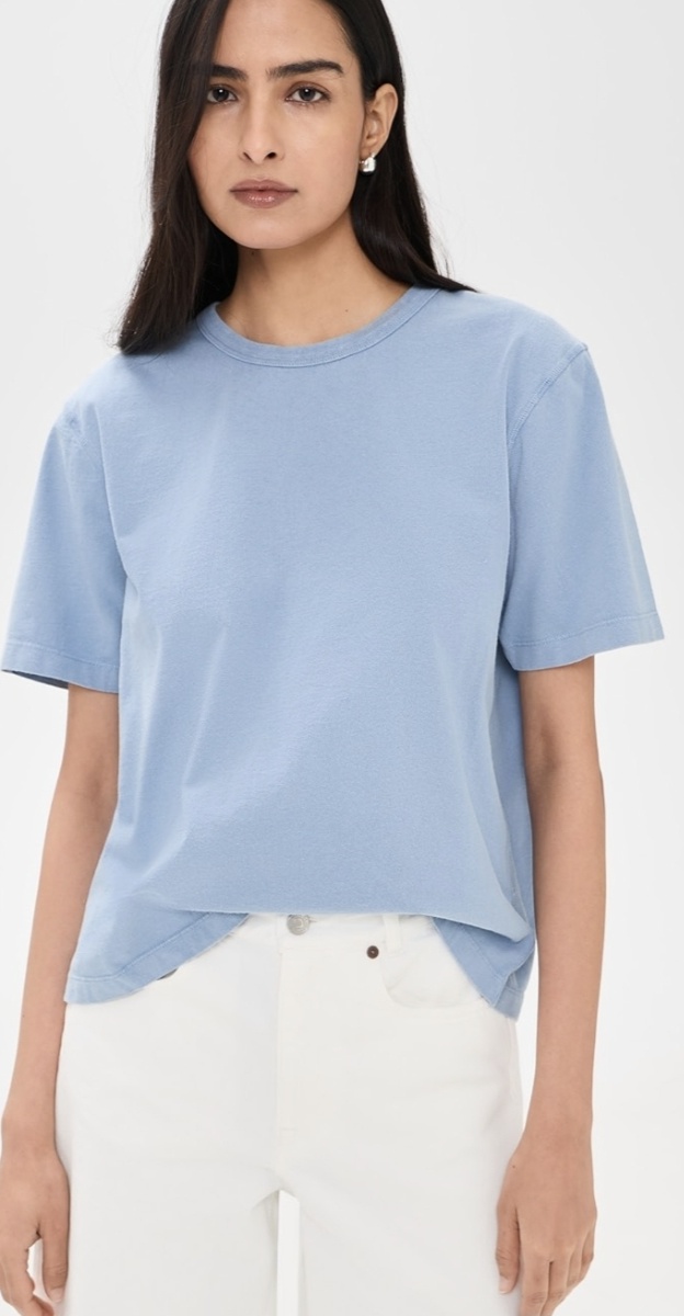 Short Sleeve Boyfriend Tee Garment Wash