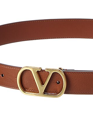 Valentino VLogo Signature Mini Leather Belt