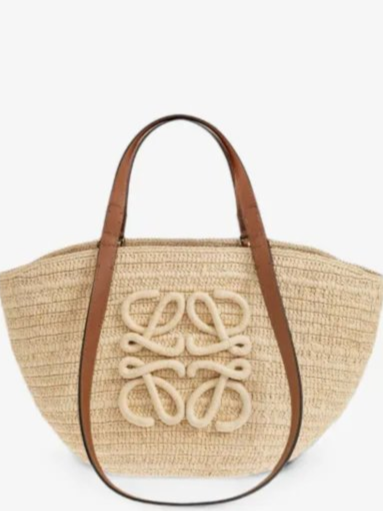 Eclipse raffia tote bag