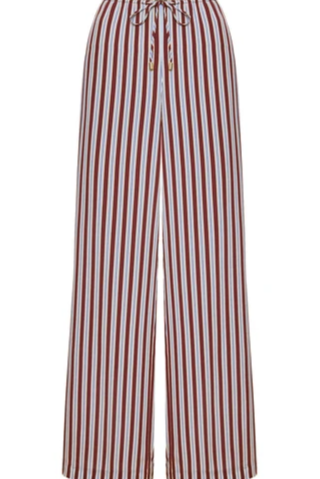 Belize Pant - Milano Stripe Silk