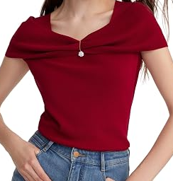 Off Shoulder Women Knit Top Trendy Summer Tops Beach Vacation Pullover Tank Tops Travel Business Casual Outfits