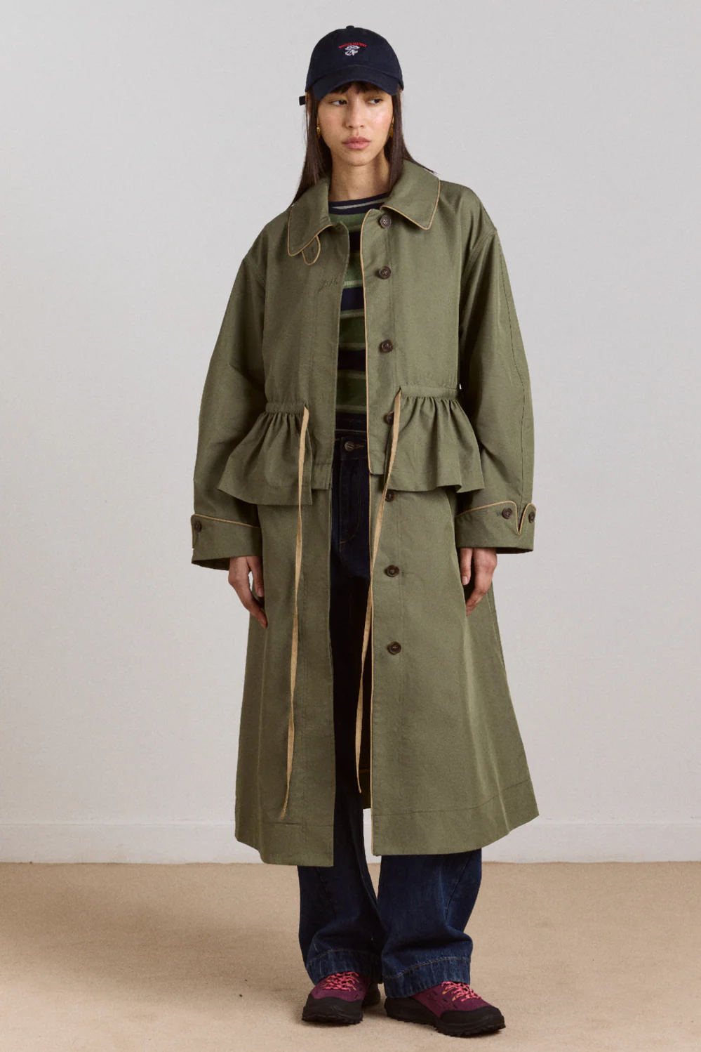 myrtle trench in khaki