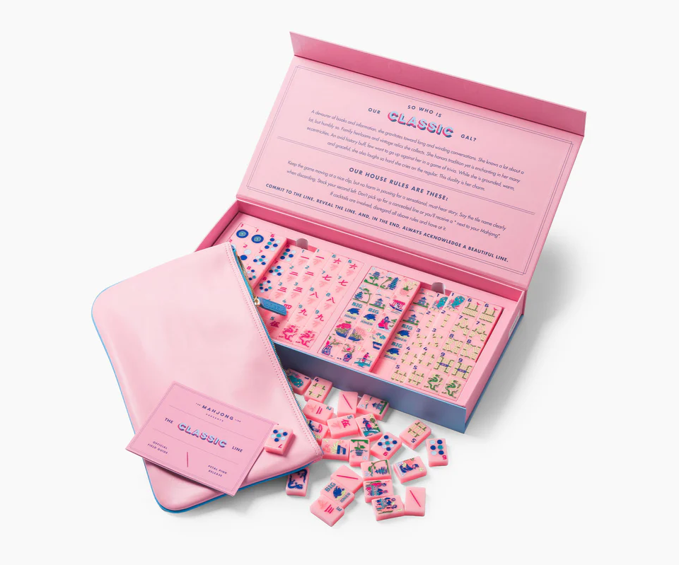 The Classic Line: Petal Pink Mahjong Tiles