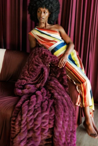 Hugs Light Grape Wine Blanket