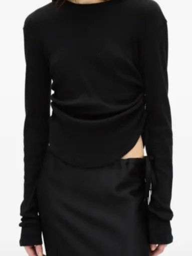 Dot Wrinkled T-shirt
