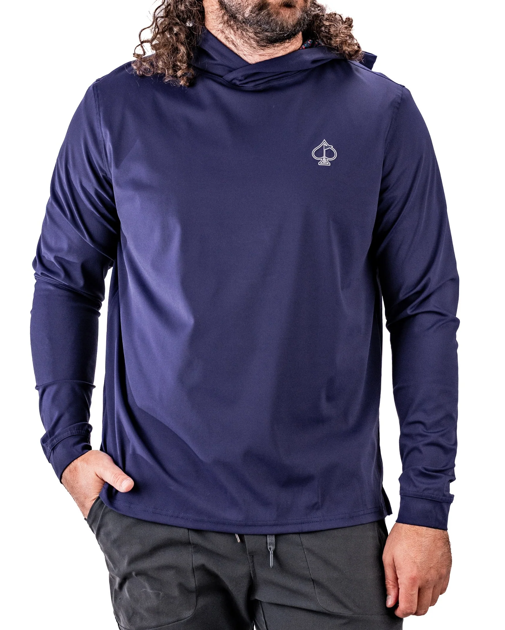 Pins and Aces Golf Performance Golf Hoodie - Lavender Flower Power