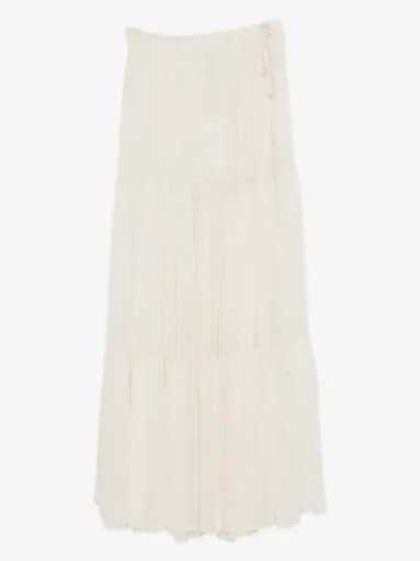 Alessandra tiered maxi skirt