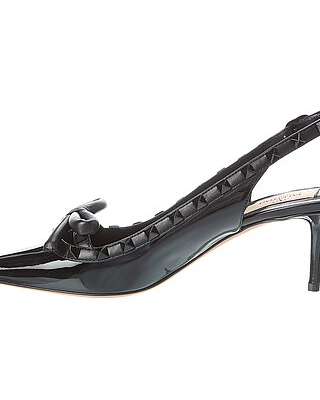 Valentino Rockstud 60 Patent Slingback Pump